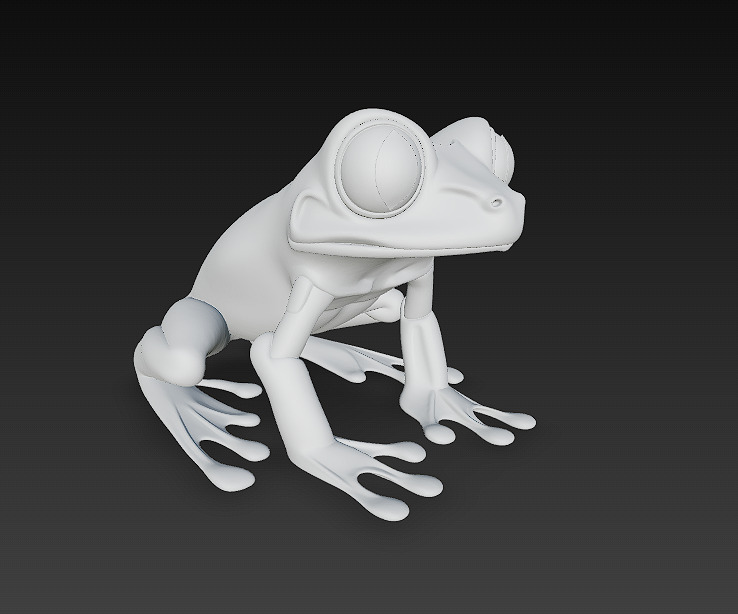 Frog Poisonous Realistic 3D Model - Low Poly Realistic Low-poly 3D model_11