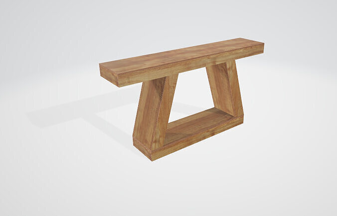 Tribesigns Farmhouse Console Table Low-poly 3D model