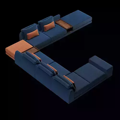 Frigerio sofa 004 3D model