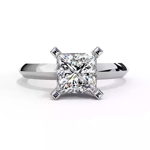 PRINCESS DIAMOND RING -CAD-044