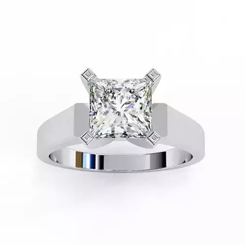 ASSCHER  DIAMOND RING -CAD-045