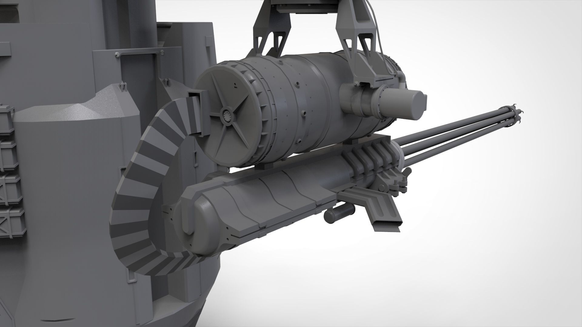 sci-fi Turret 5 3D model_18