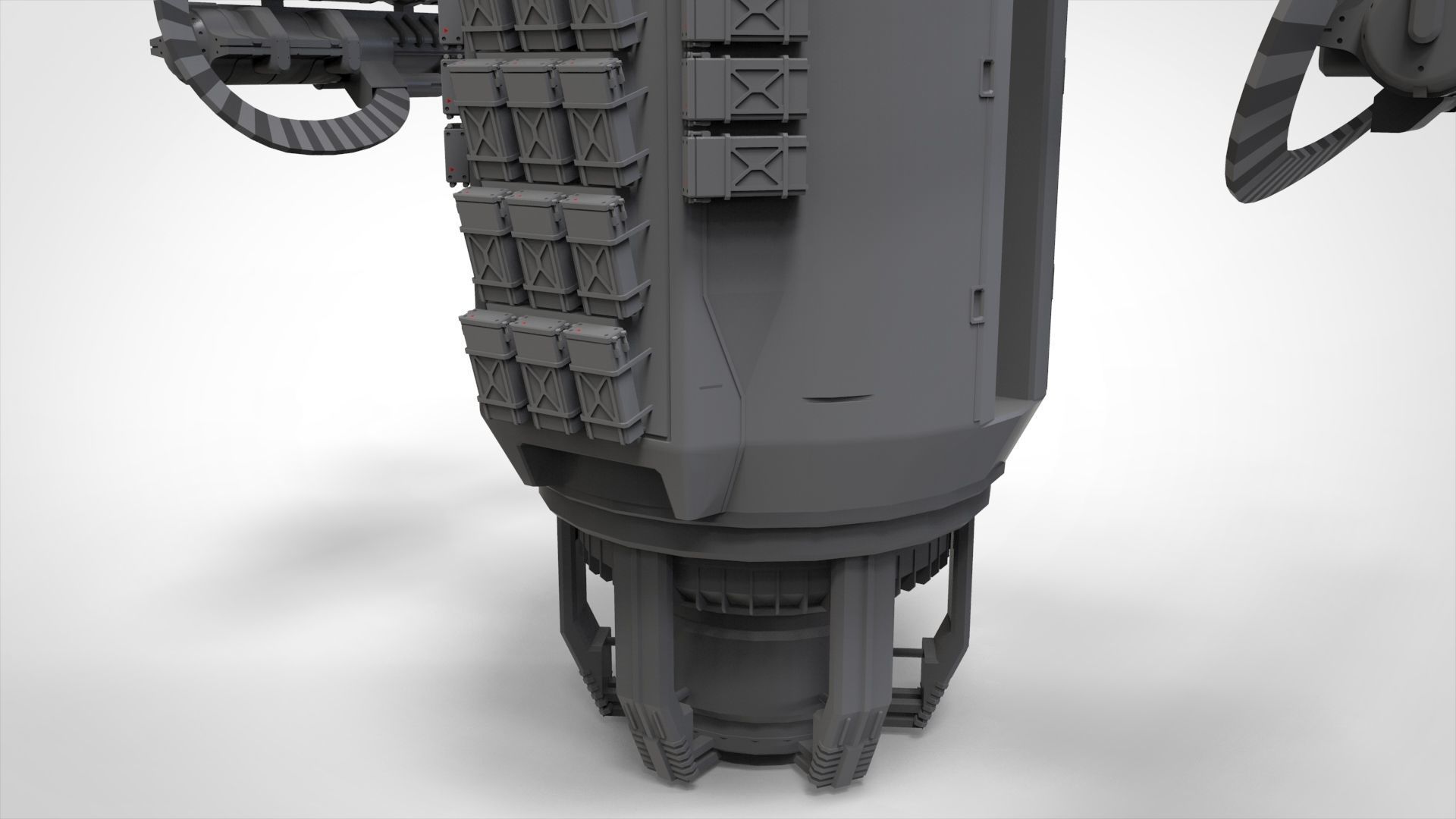 sci-fi Turret 5 3D model_17