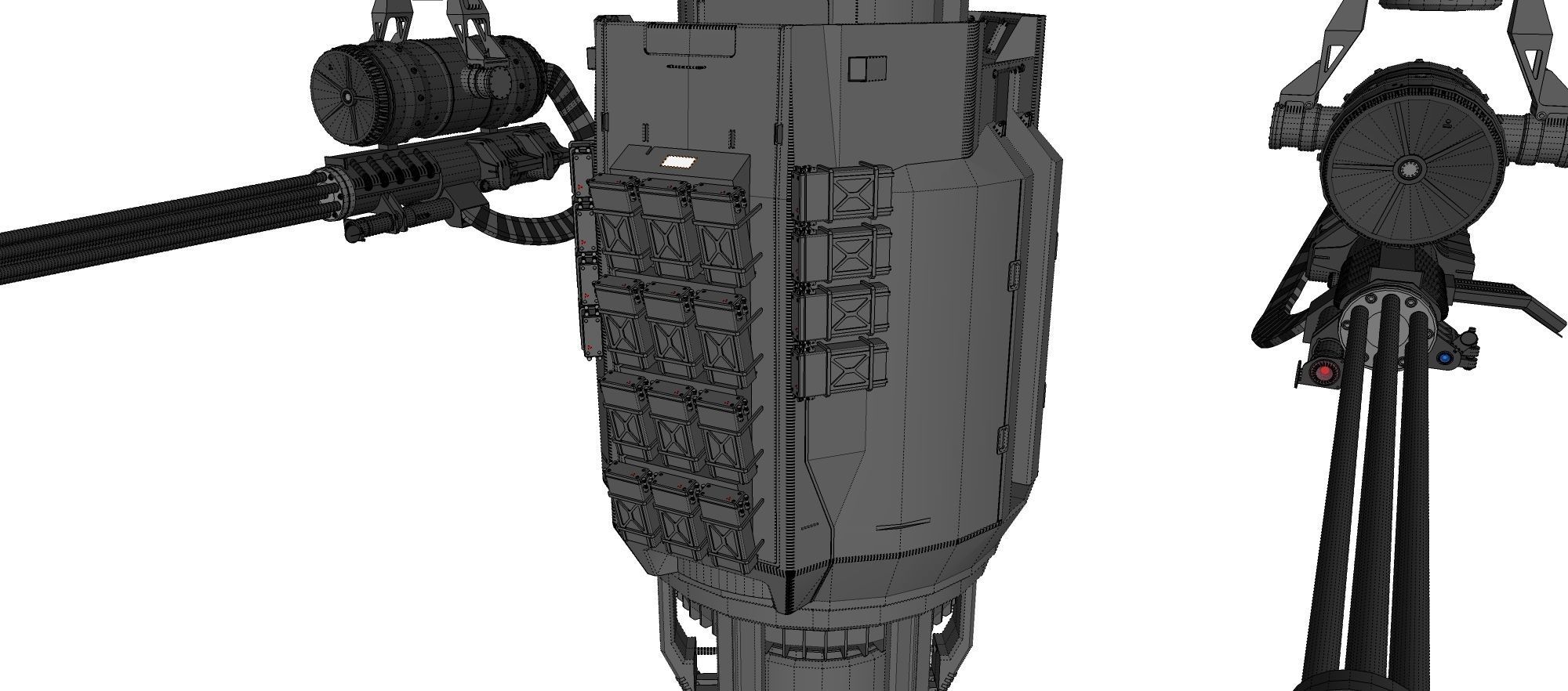 sci-fi Turret 5 3D model_28