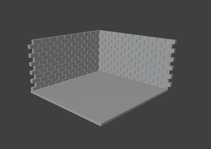 PARED CON LADRILLOS - WALL WITH BRICKS 3D print model