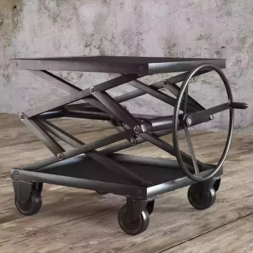 INDUSTRIAL SCISSOR LIFT TABLE 3D model