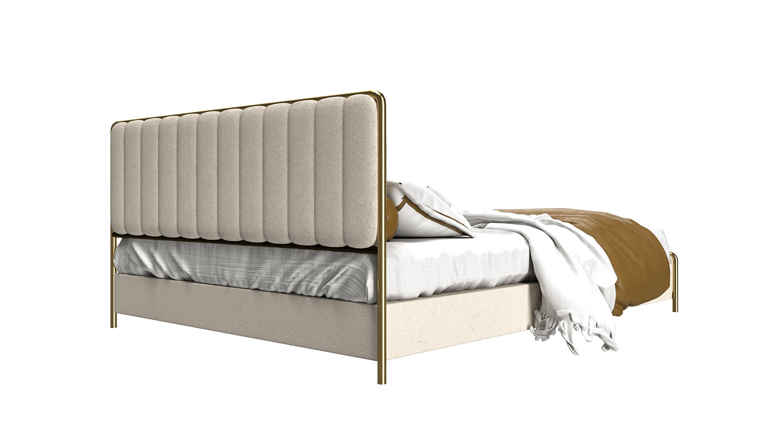 Bed Modern 3D model_4