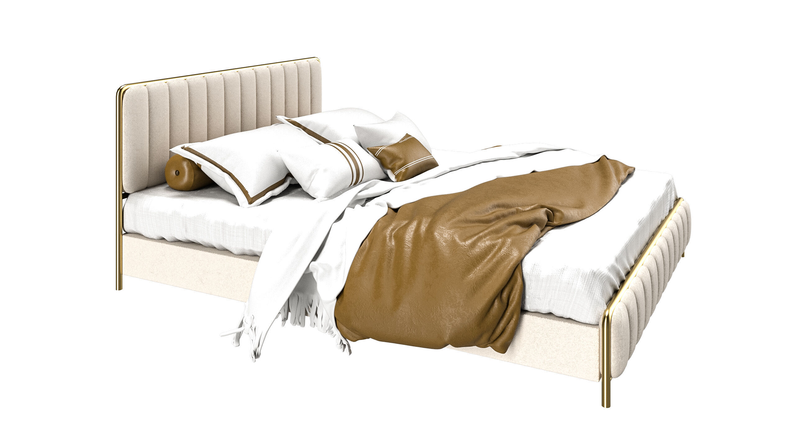 Bed Modern 3D model_3