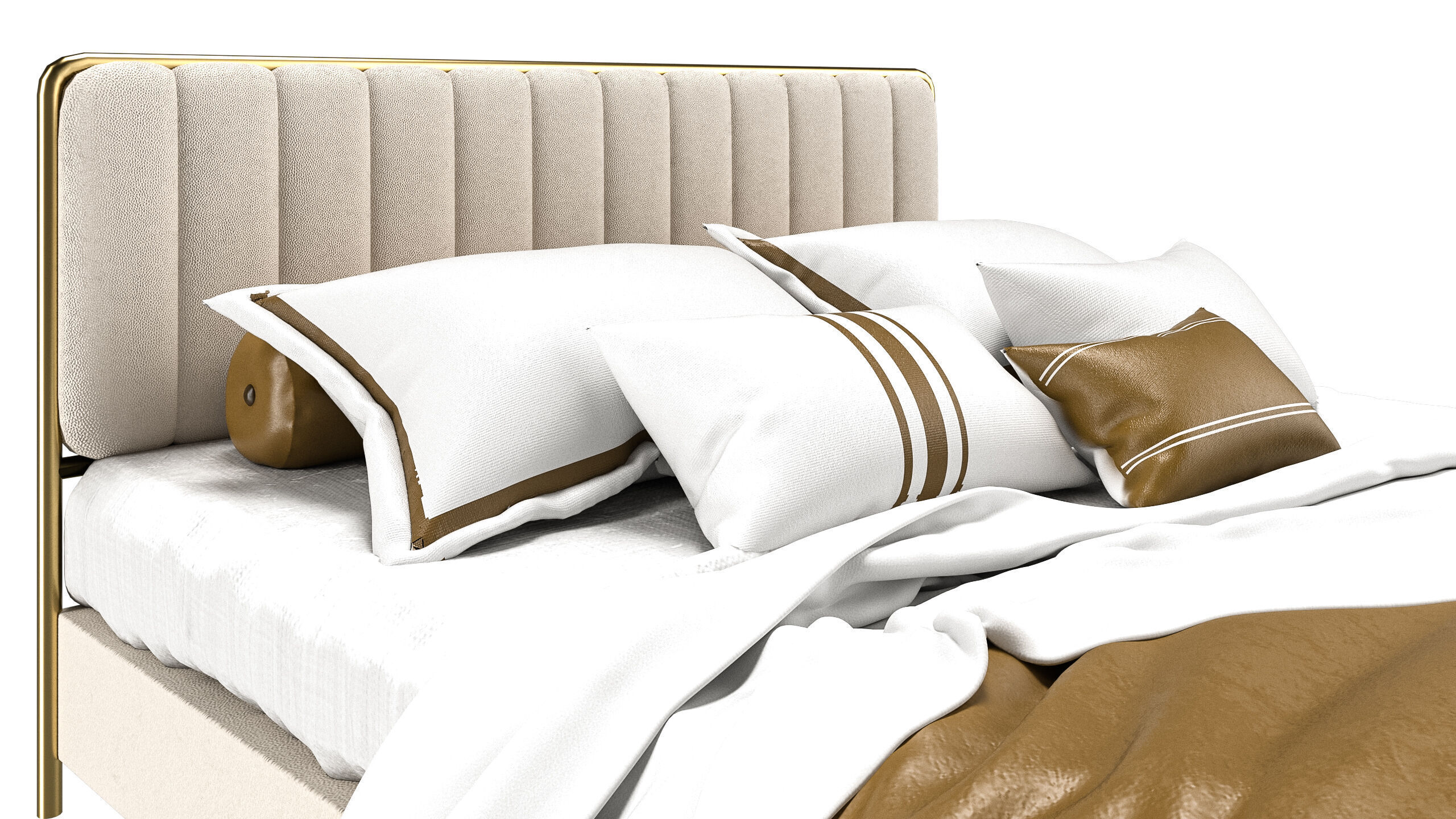 Bed Modern 3D model_6