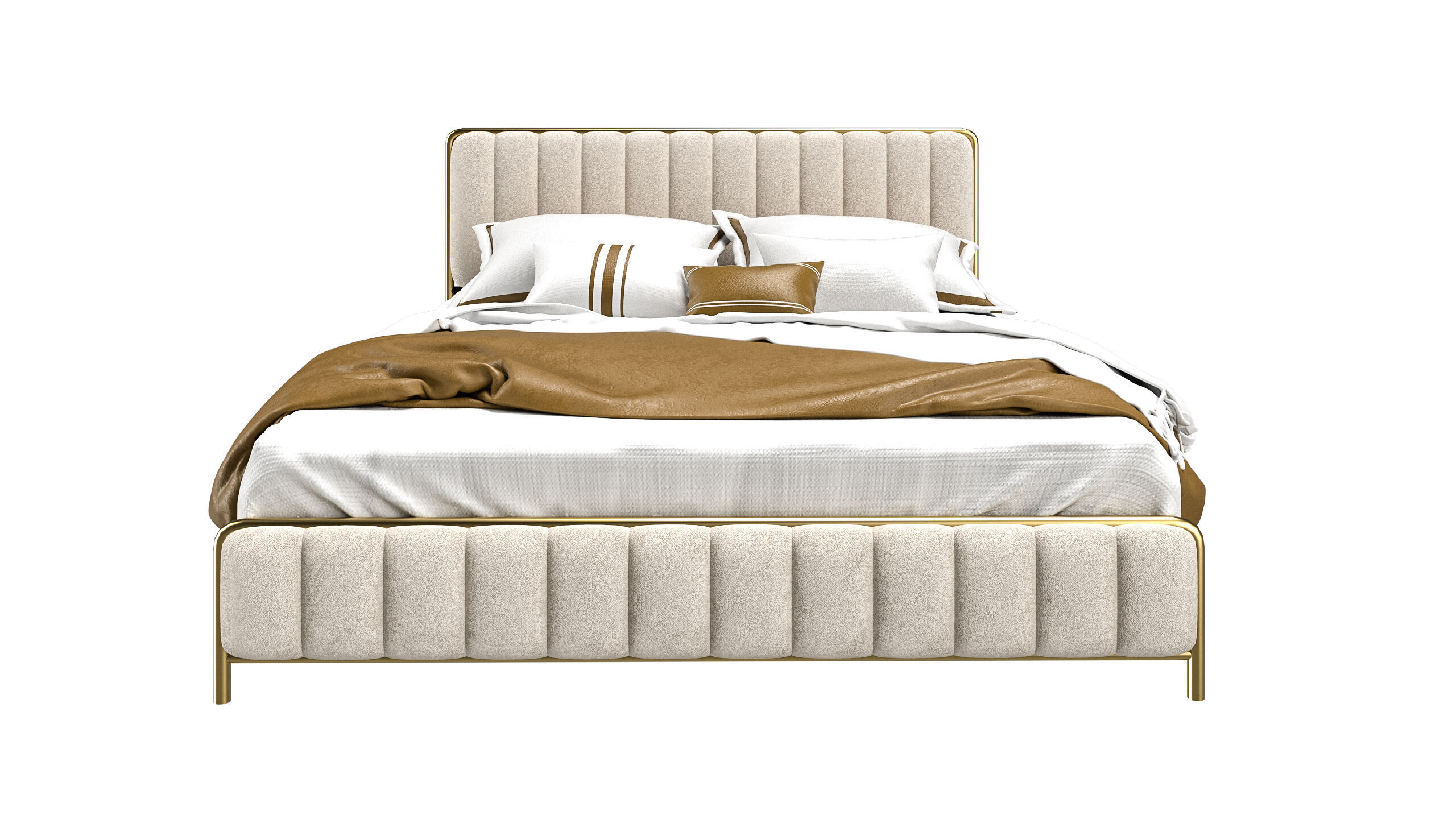 Bed Modern 3D model_7