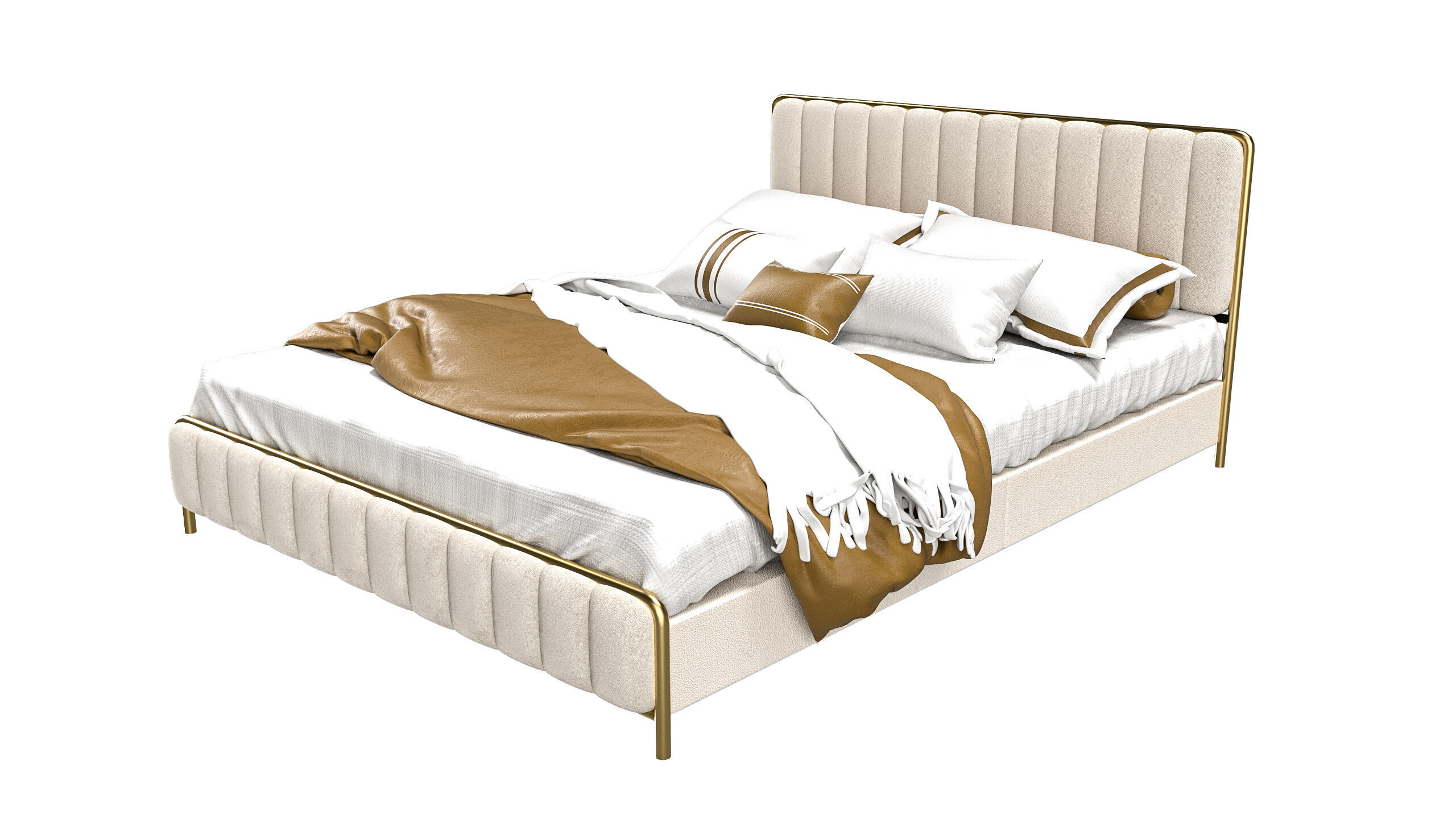 Bed Modern 3D model_2