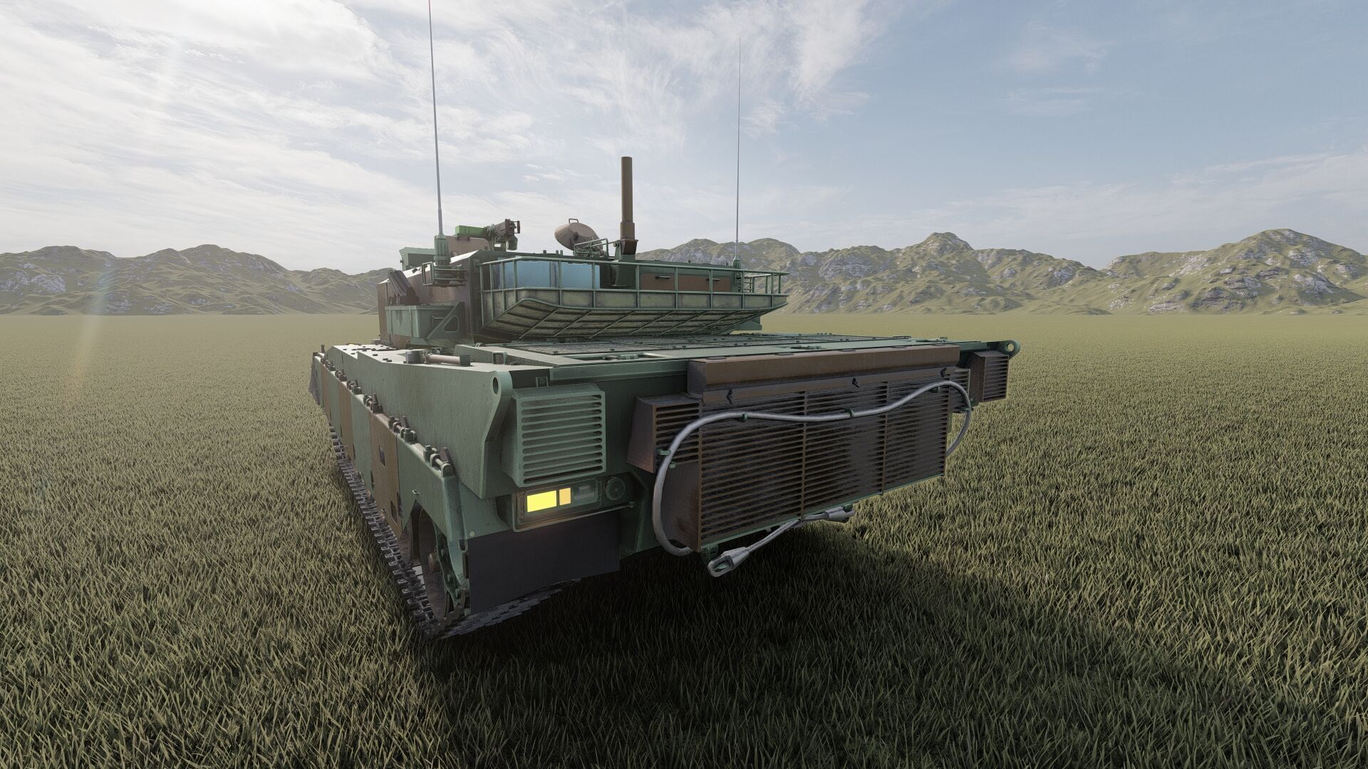 Type 90 tank 3D model_10