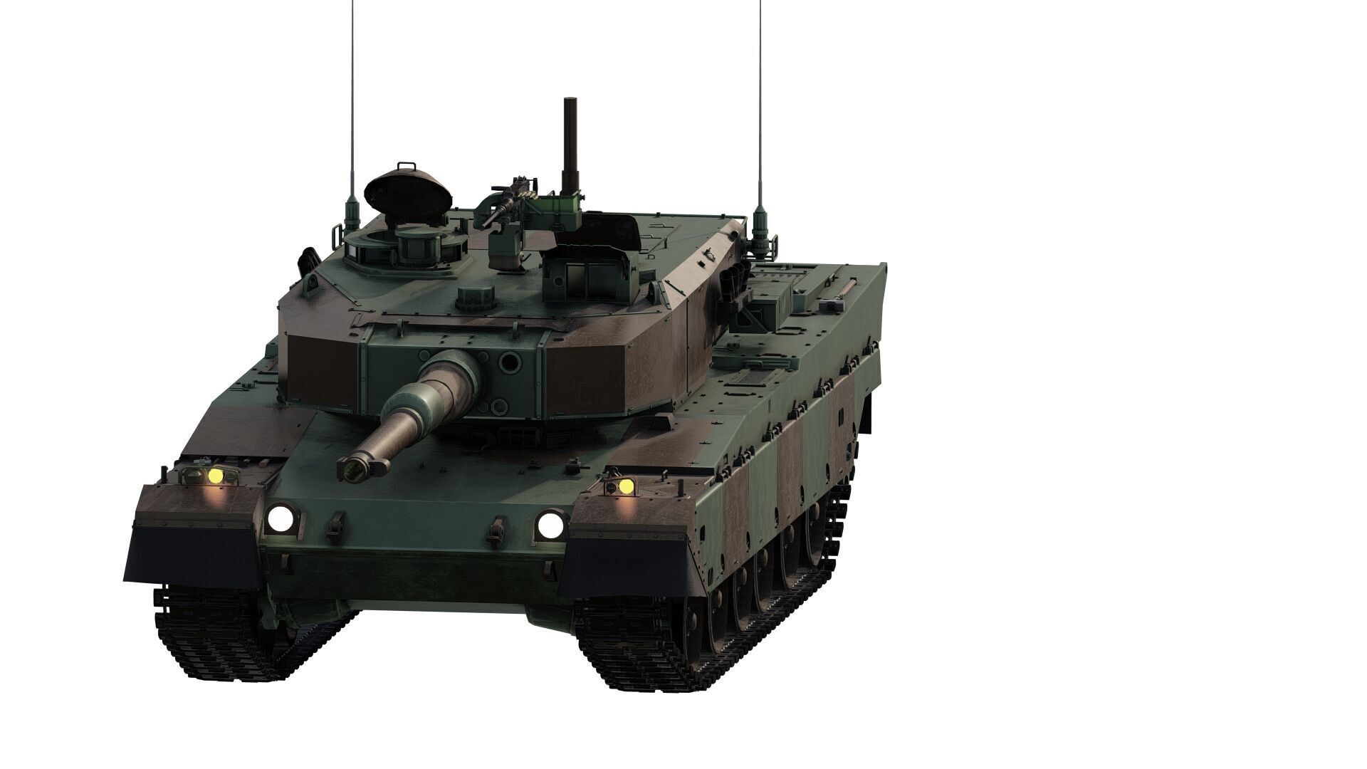 Type 90 tank 3D model_1