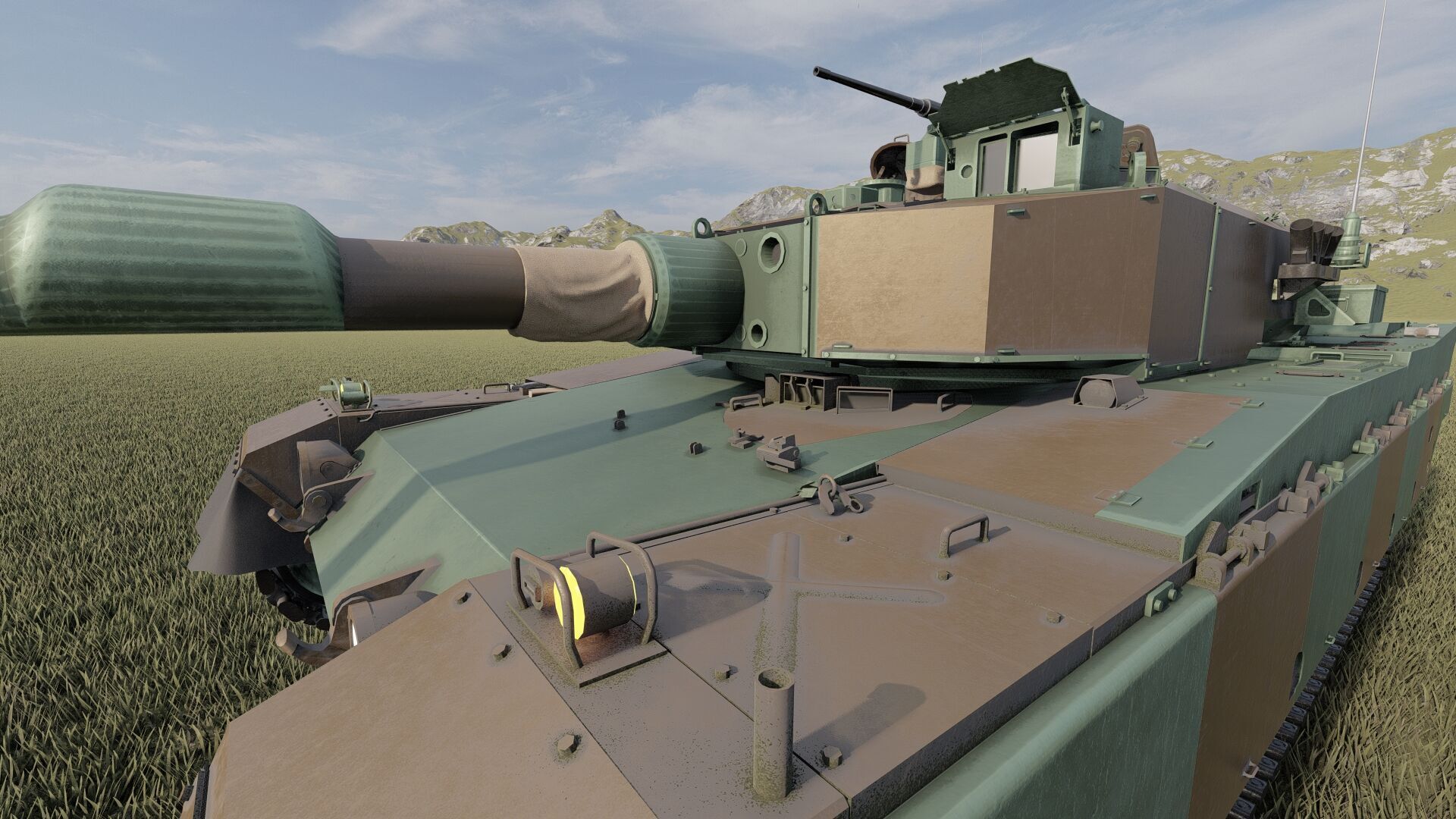 Type 90 tank 3D model_15