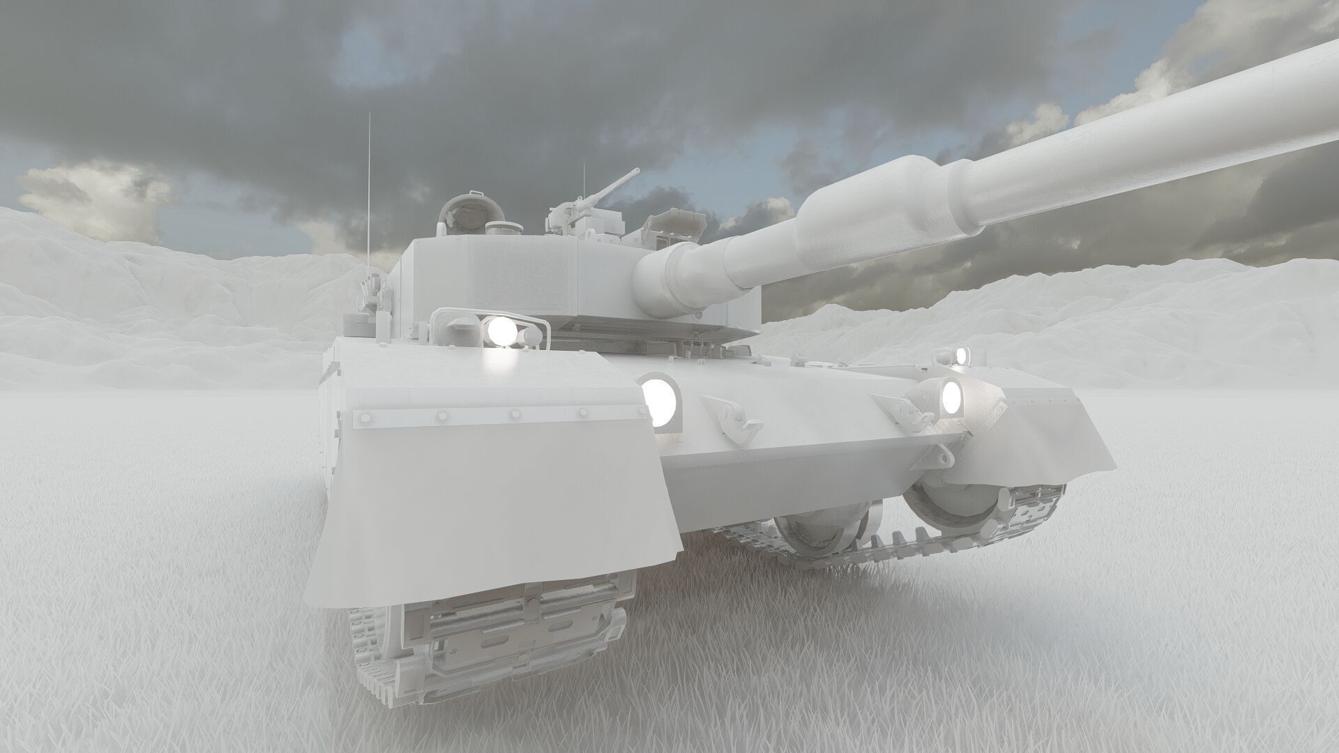 Type 90 tank 3D model_36