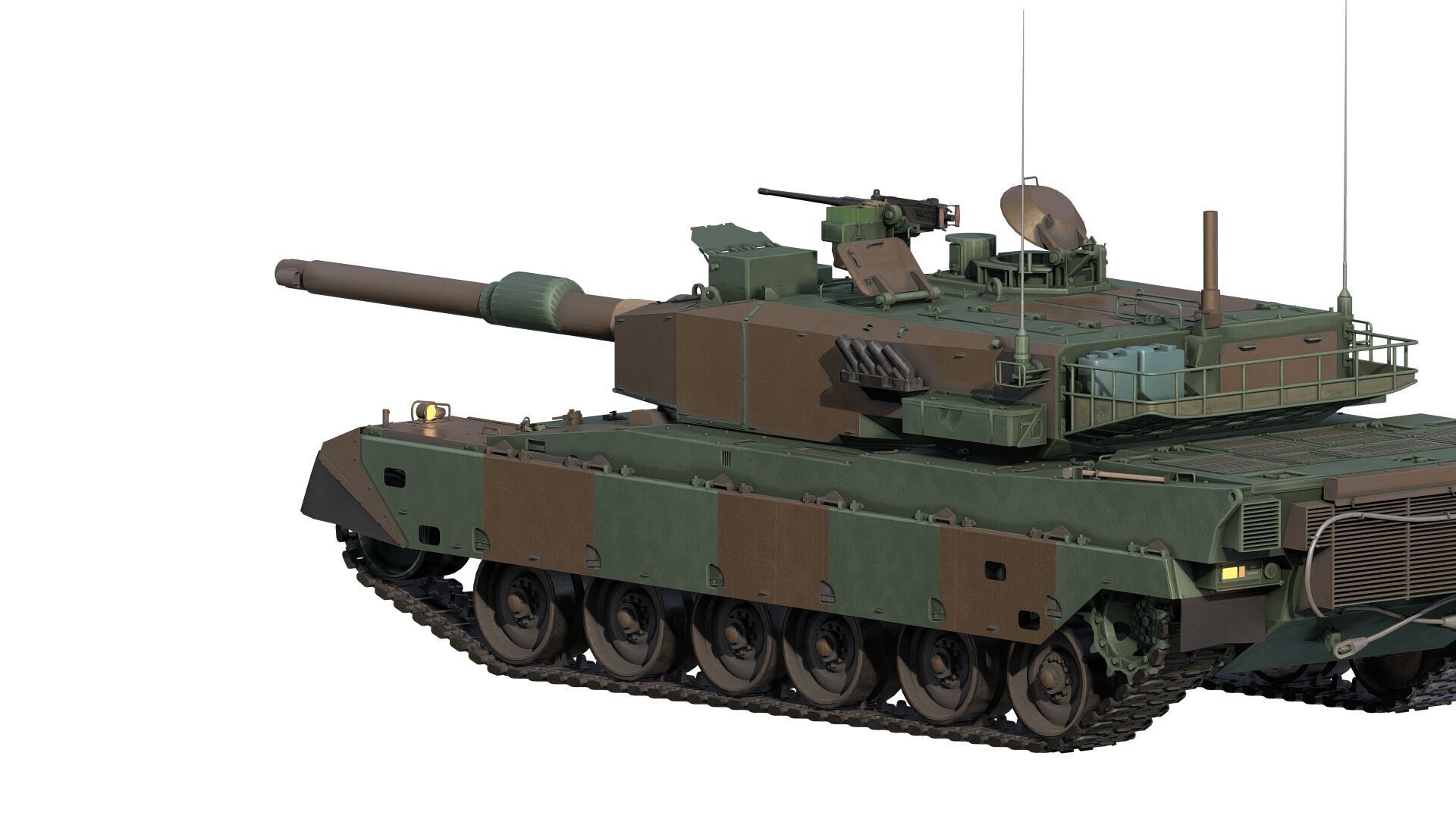 Type 90 tank 3D model_6