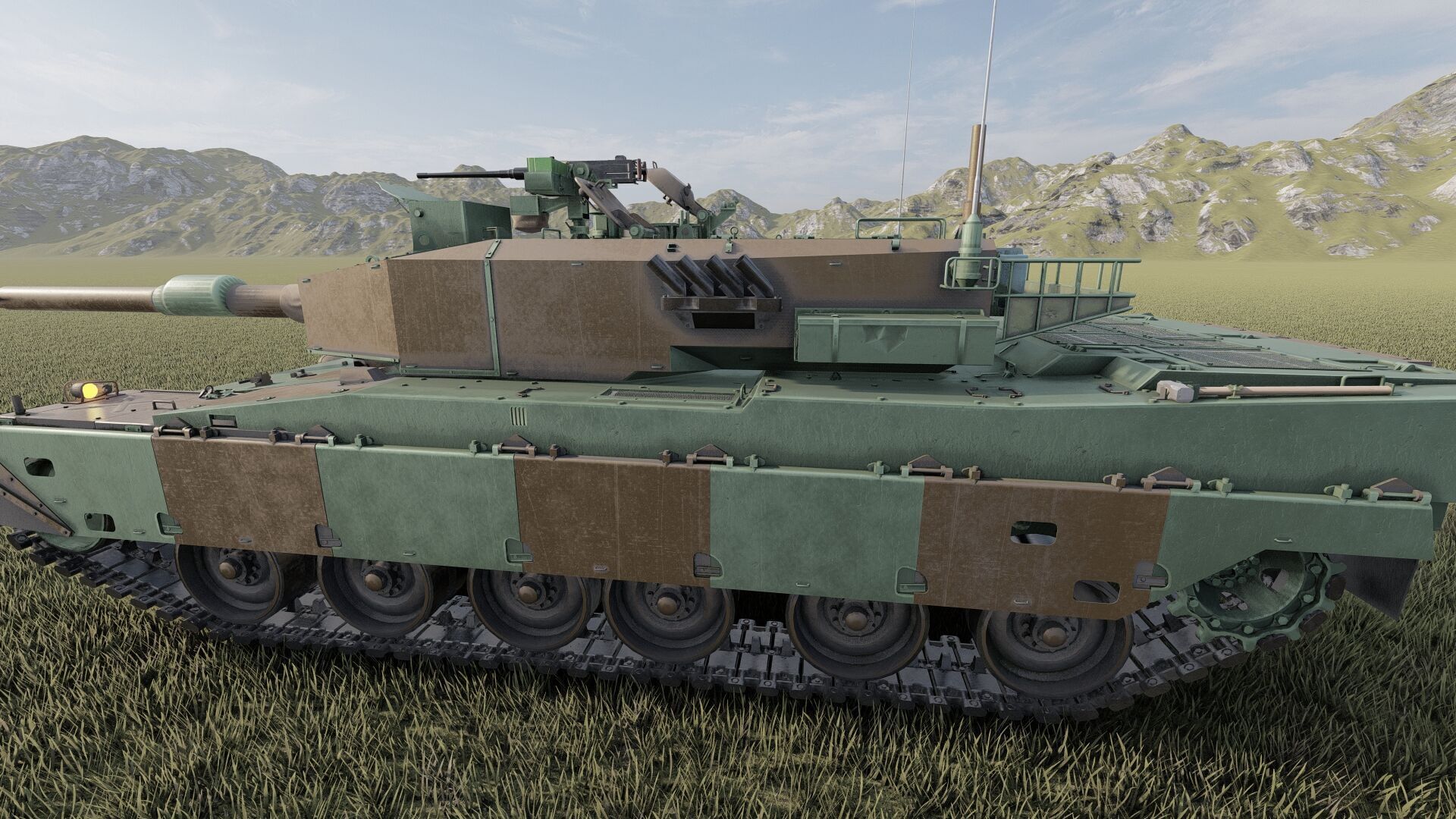 Type 90 tank 3D model_9