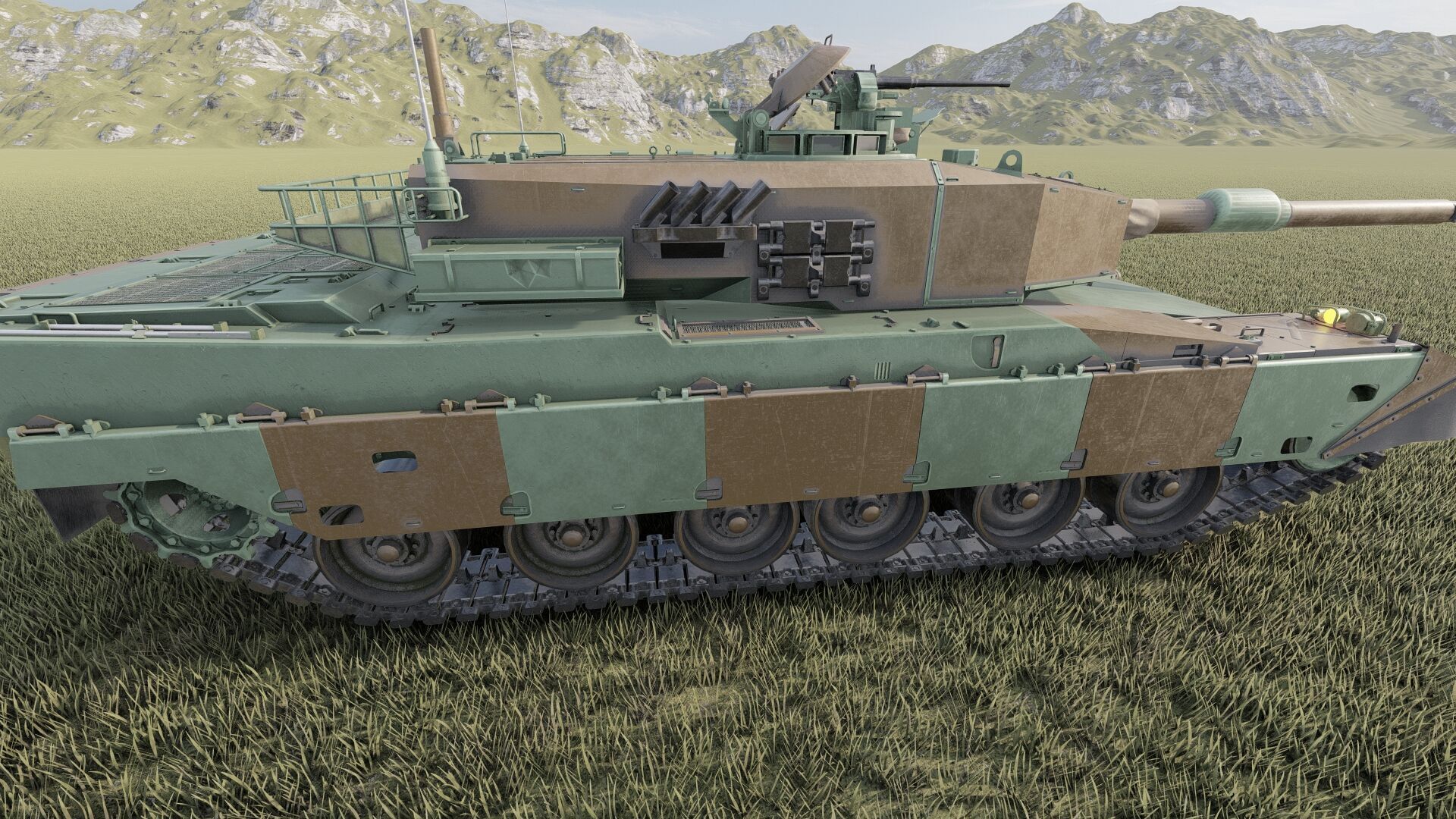 Type 90 tank 3D model_13