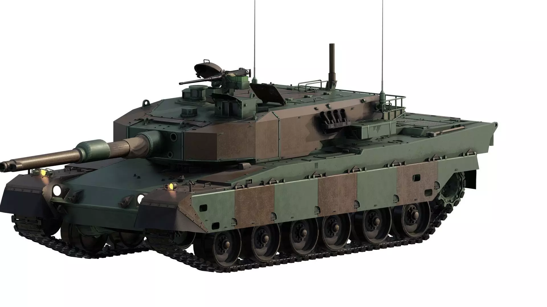 Type 90 tank 3D model_0