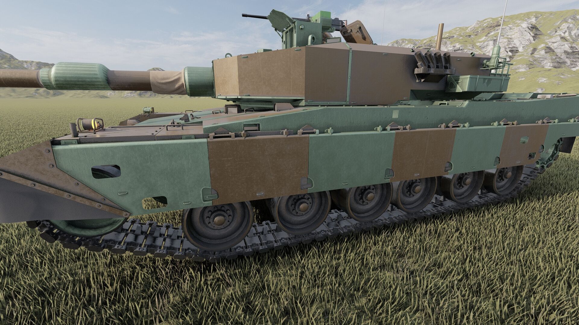 Type 90 tank 3D model_8