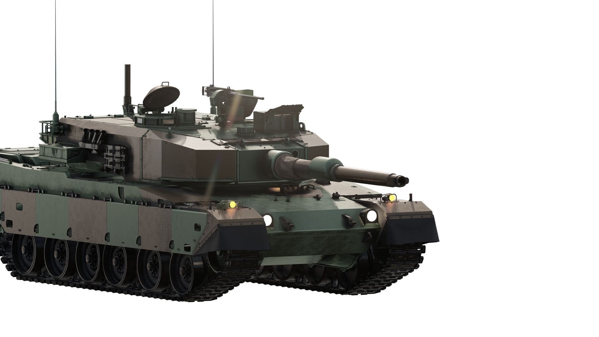 Type 90 tank 3D model_2