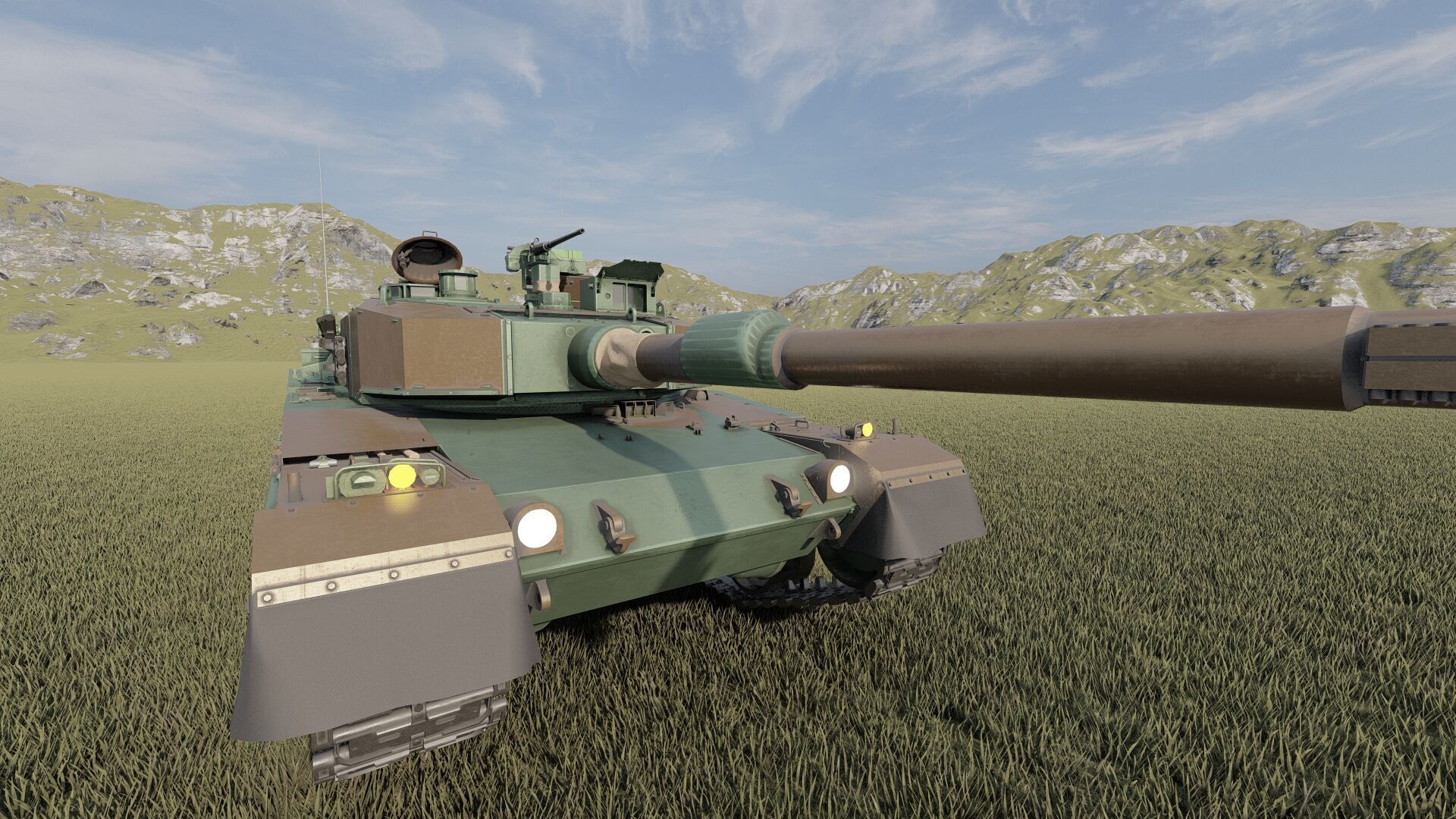 Type 90 tank 3D model_14