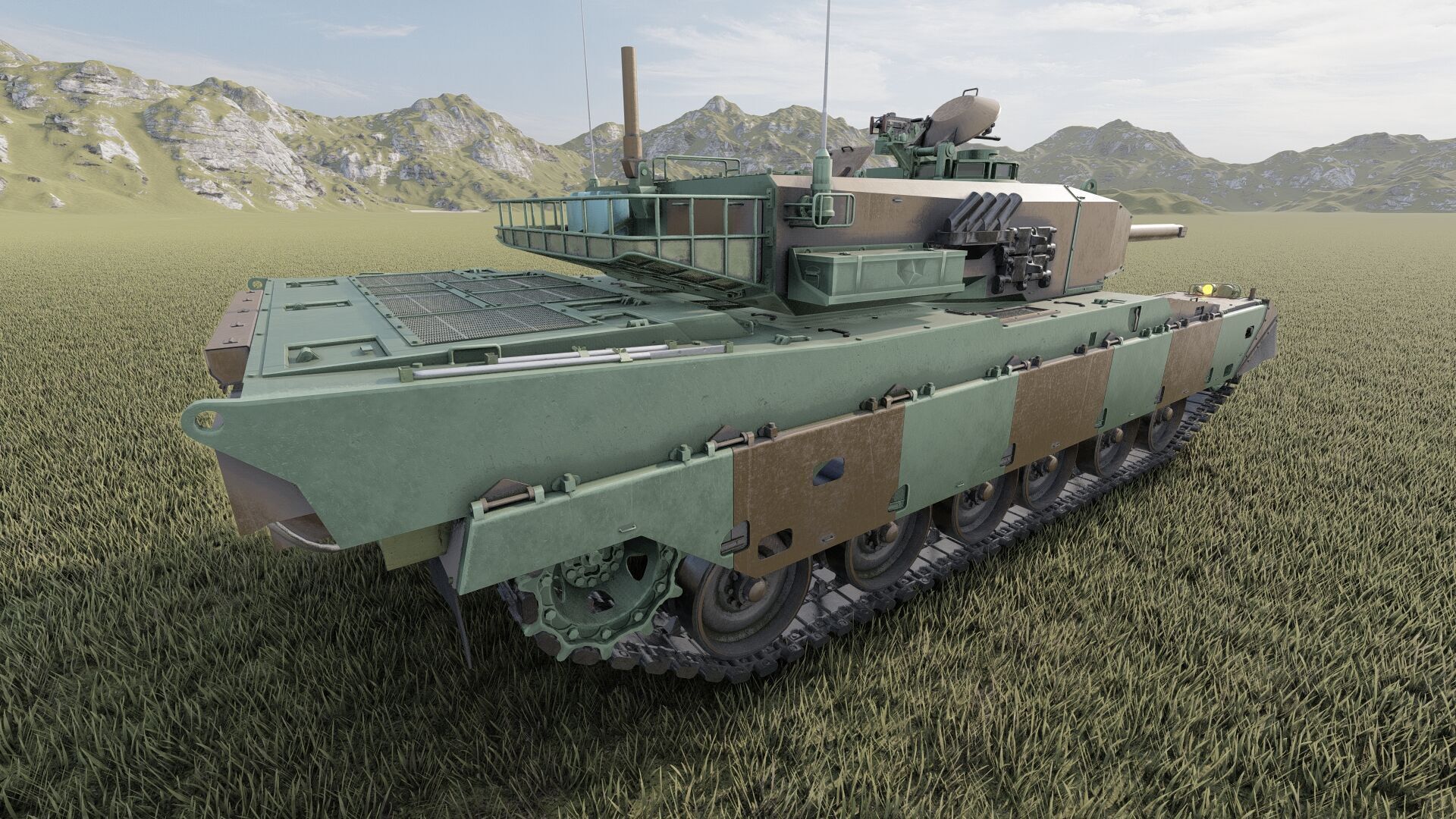 Type 90 tank 3D model_12