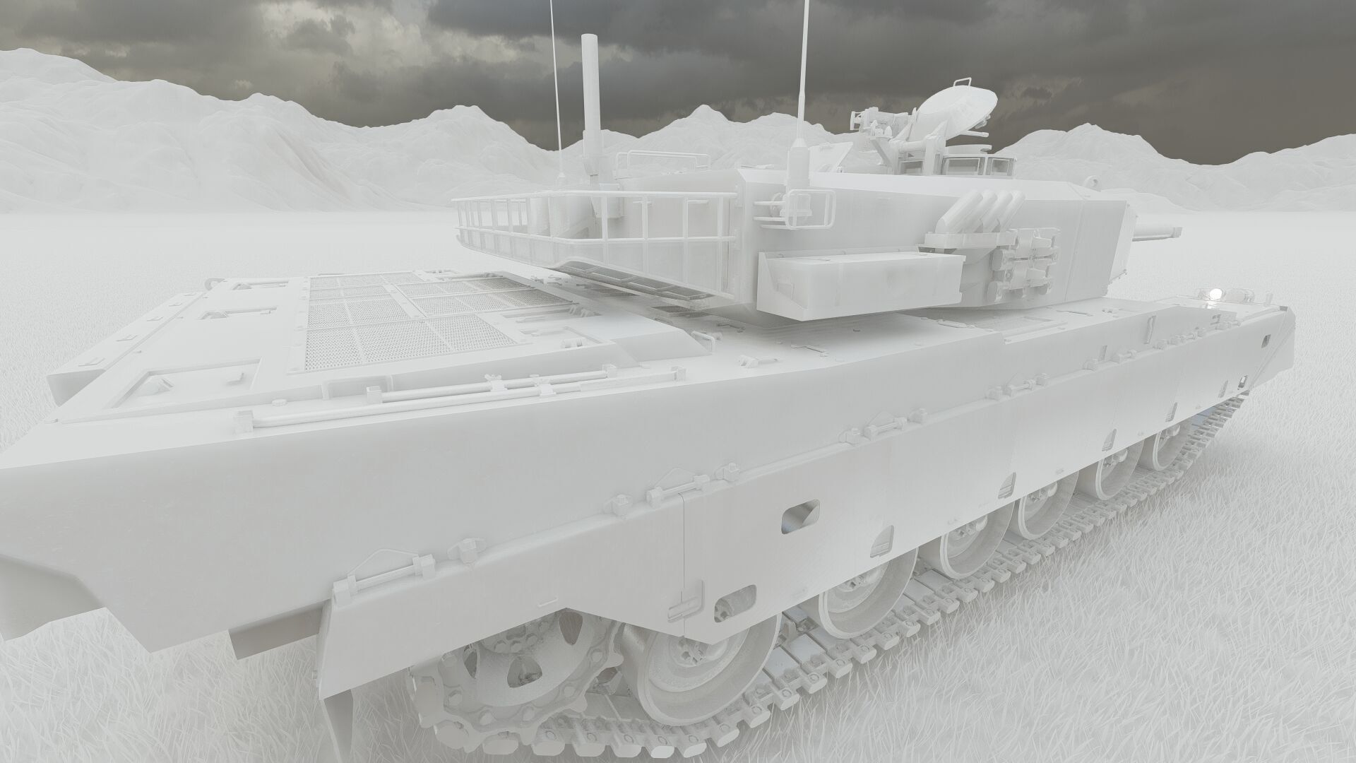 Type 90 tank 3D model_35
