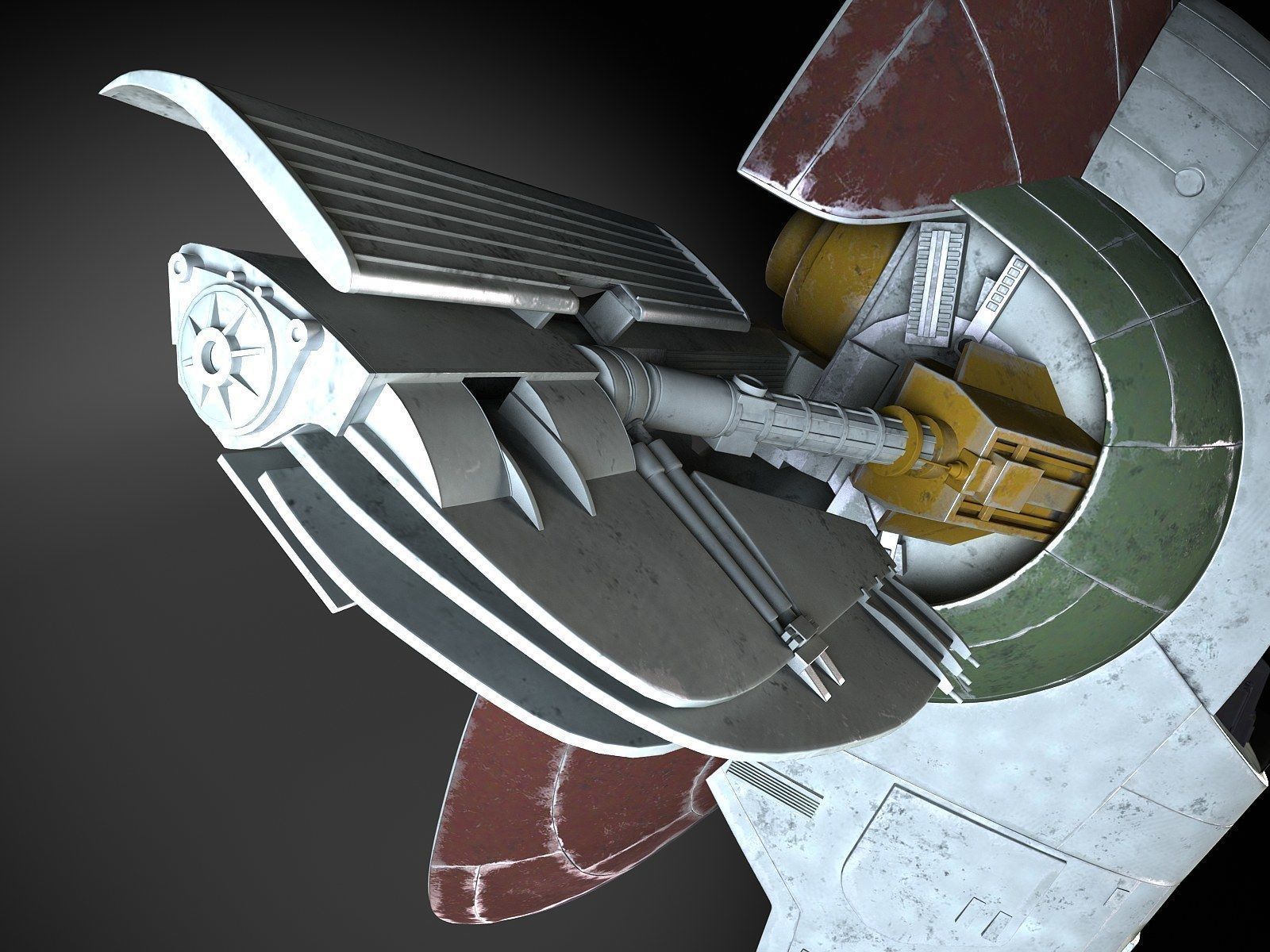 Star Wars Boba Fett Slave I 3D model_9