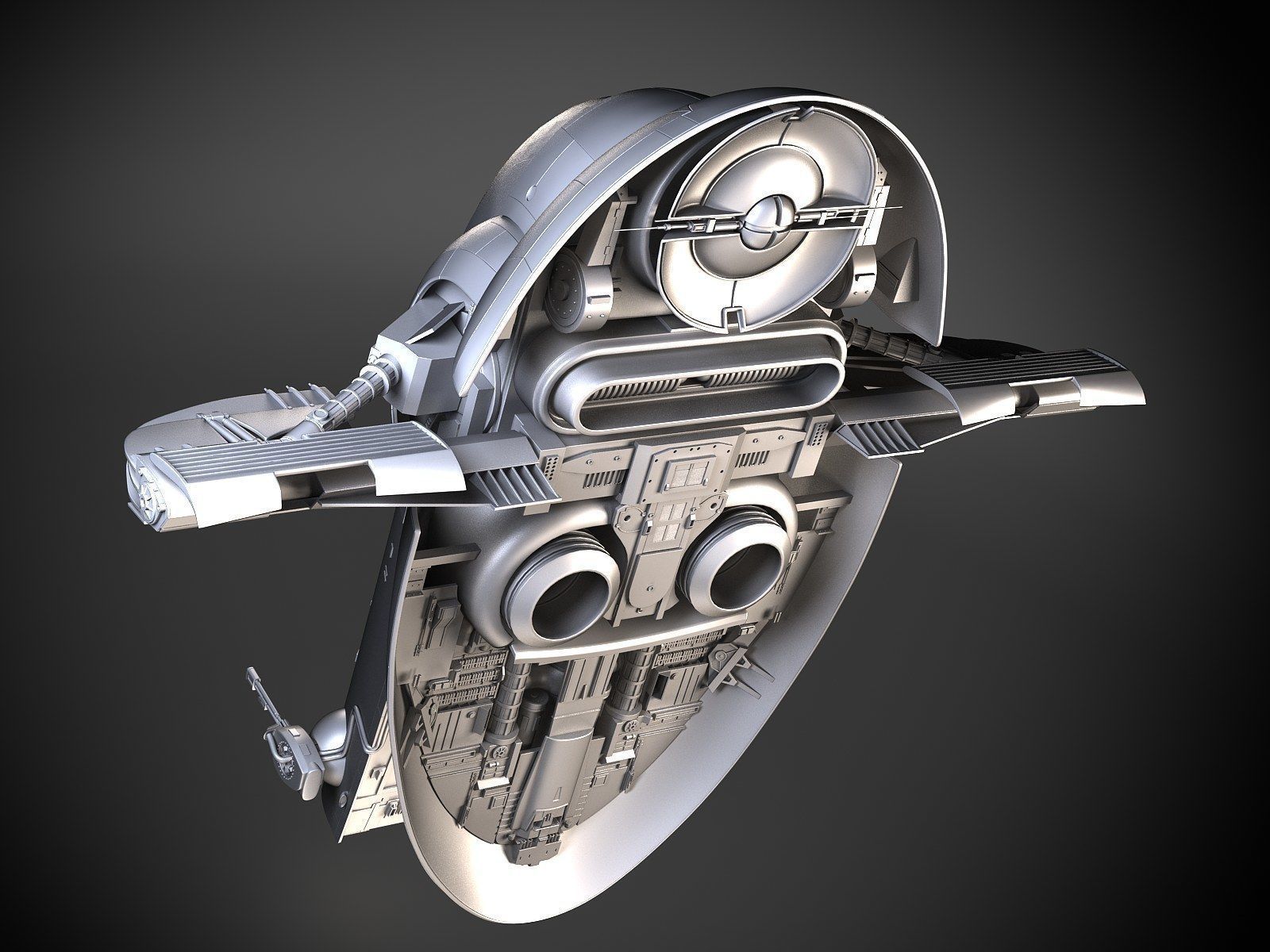 Star Wars Boba Fett Slave I 3D model_14