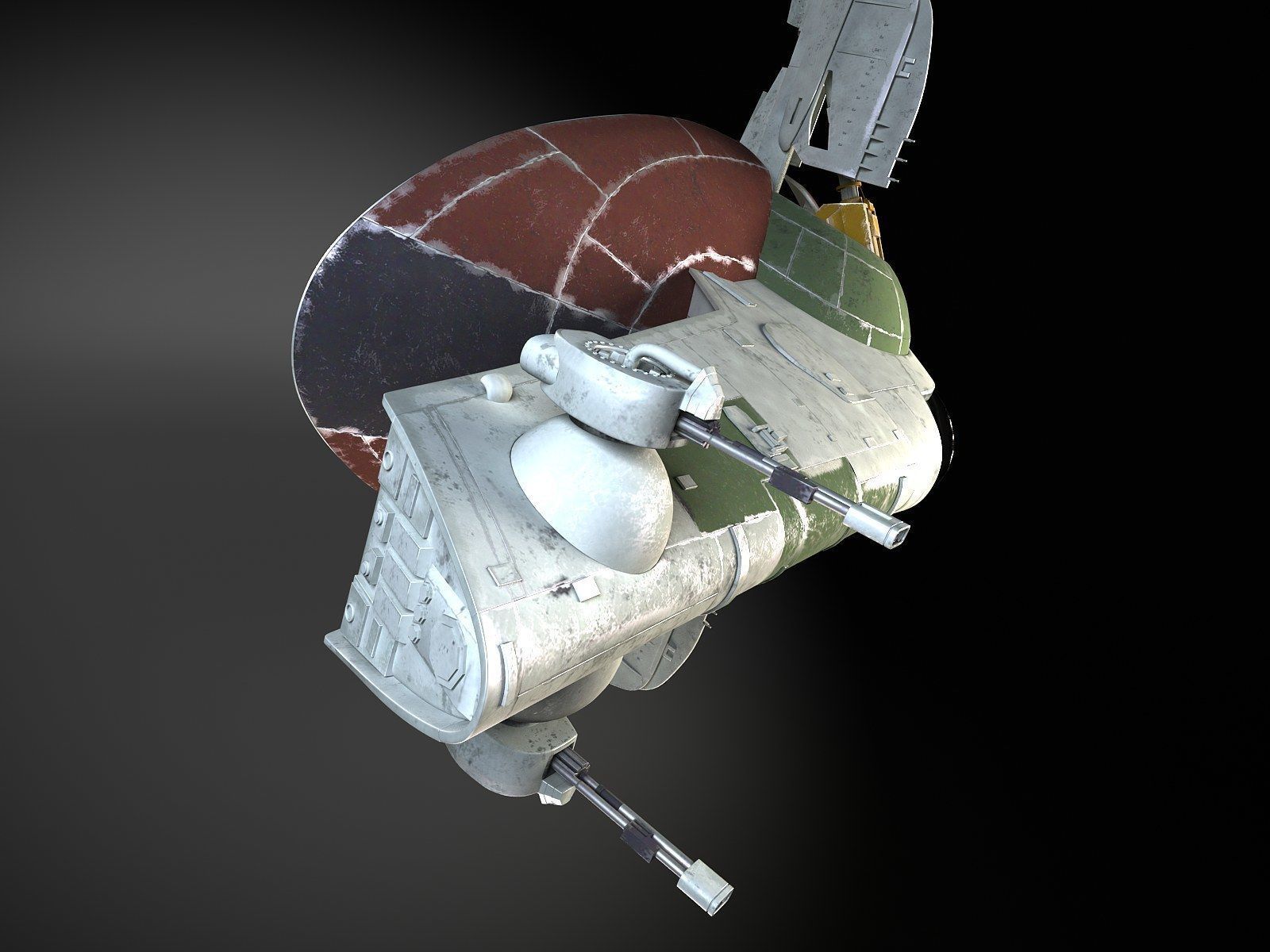 Star Wars Boba Fett Slave I 3D model_8