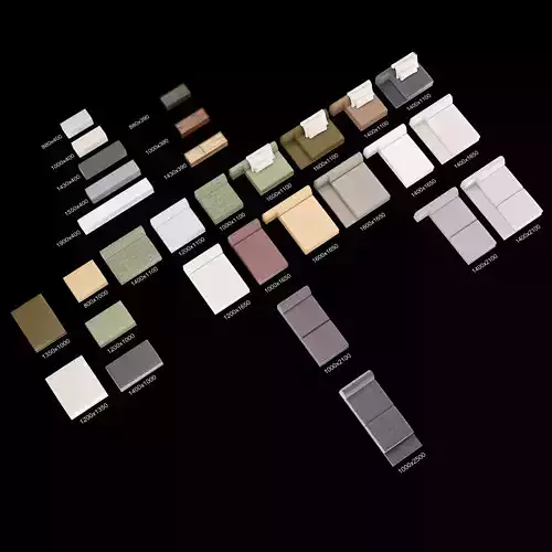Frigerio sofa full set elements 3D model