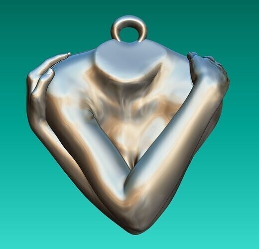 Hug yourself arms 3D print model