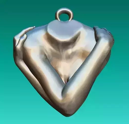 Hug yourself arms 3D print model
