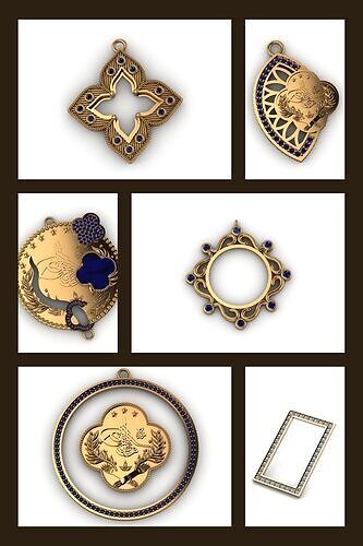 PENDANTS SERIES 3D print model