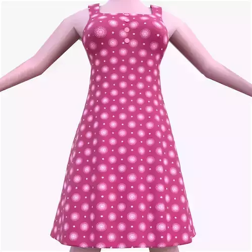 Red Floral Vintage Dress