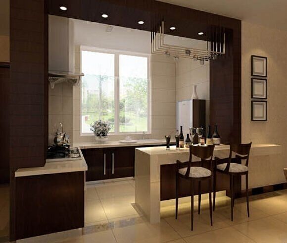 Modern Kitchen 3D Model 3D model
