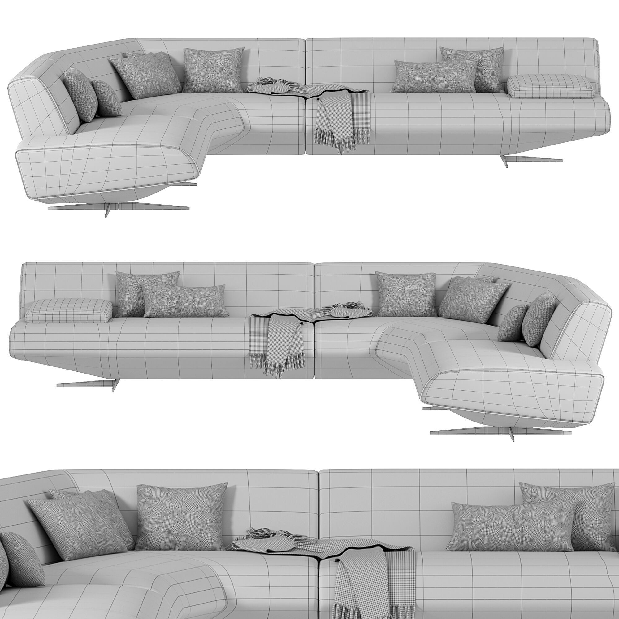 Sydney Sofa by Poliform  3D model_2