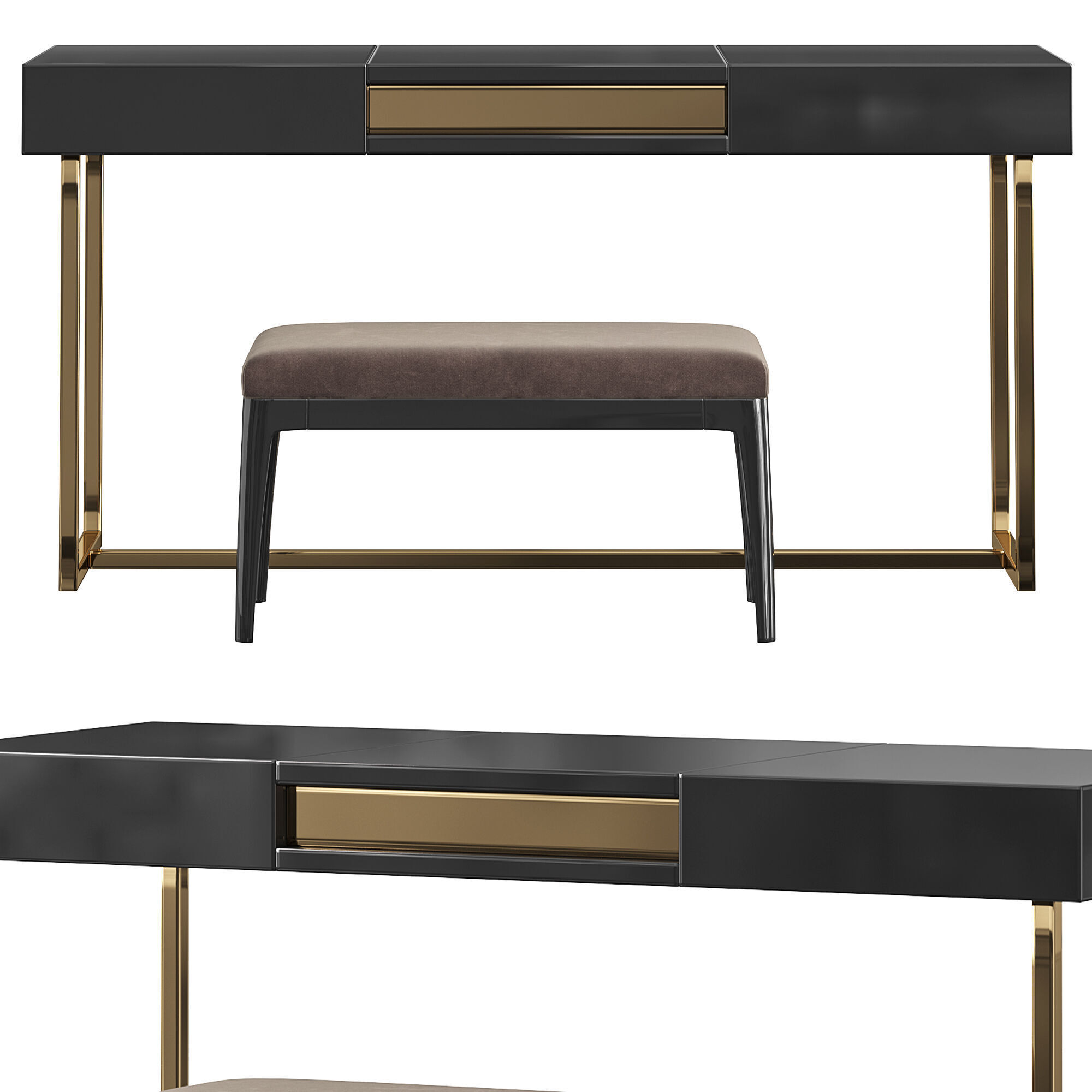 GUZI DRESSING TABLE 3D model_2