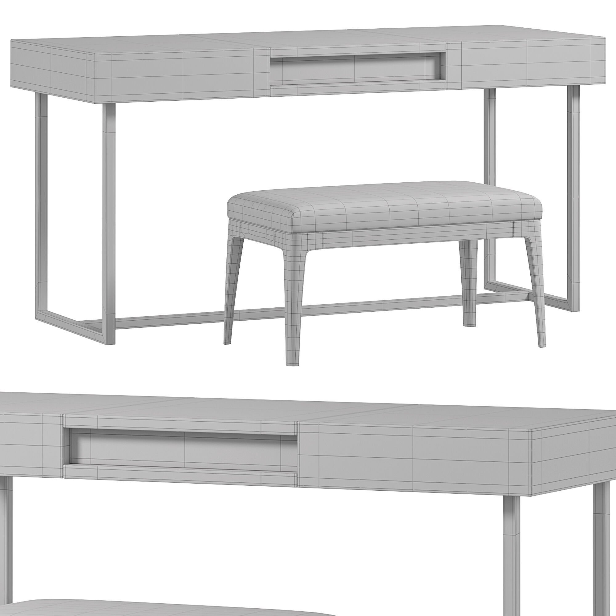 GUZI DRESSING TABLE 3D model_3