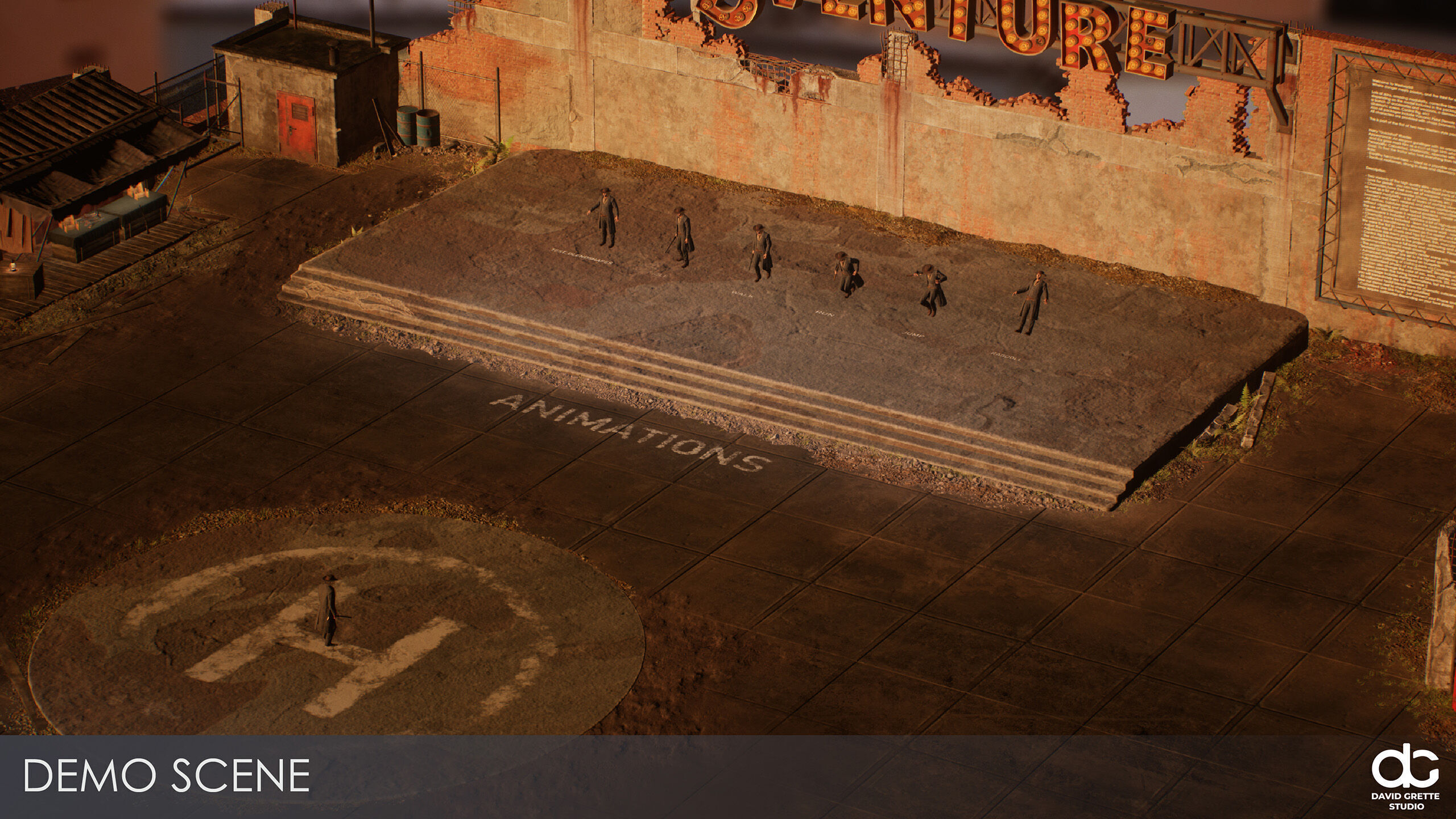 Western Character Harry - Survival Shooter Cowboy Man Low-poly 3D model_20