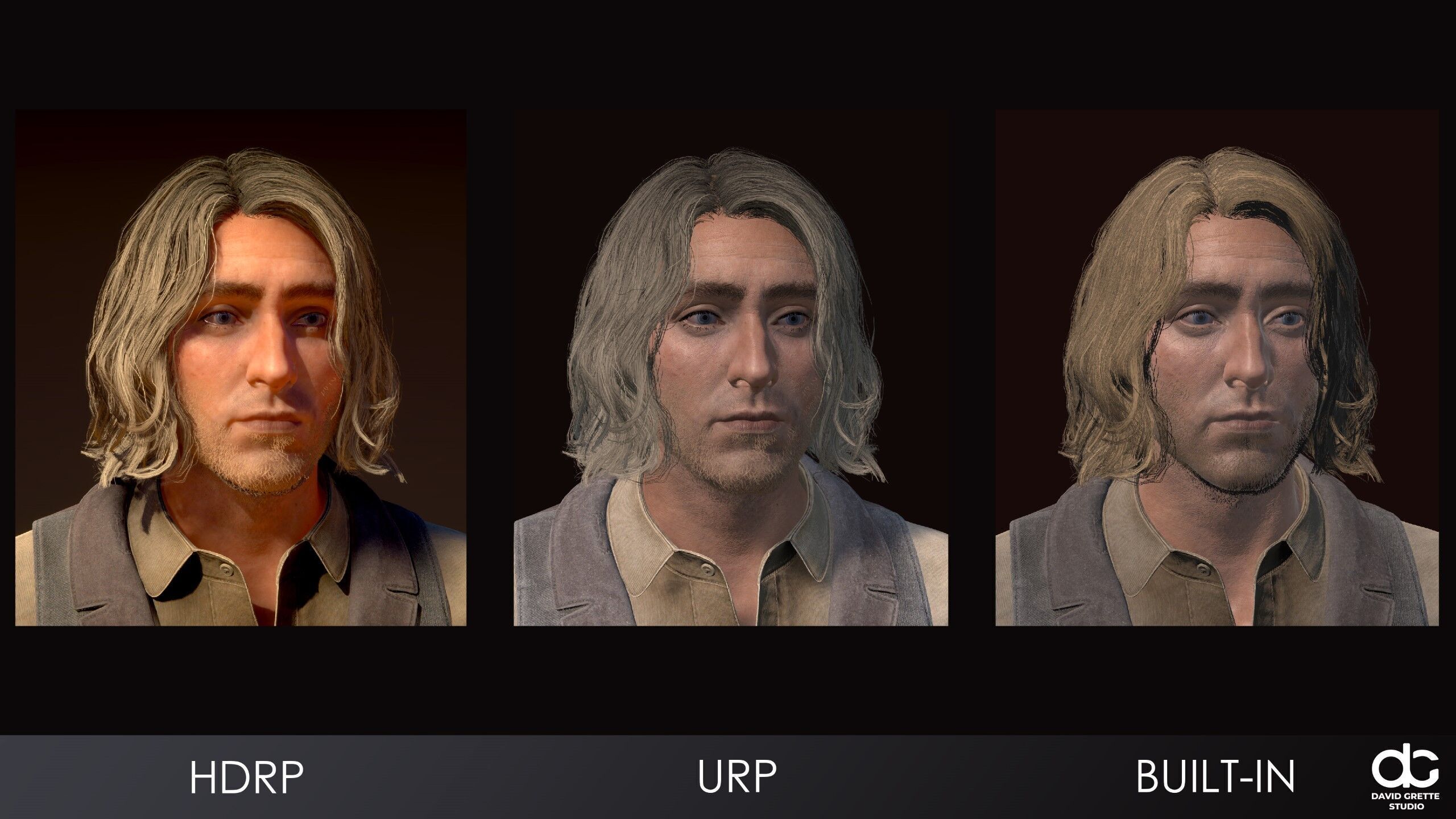 Western Character Harry - Survival Shooter Cowboy Man Low-poly 3D model_26