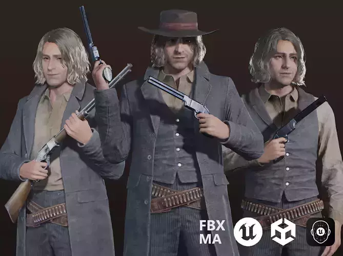 Western Character Harry - Survival Shooter Cowboy Man