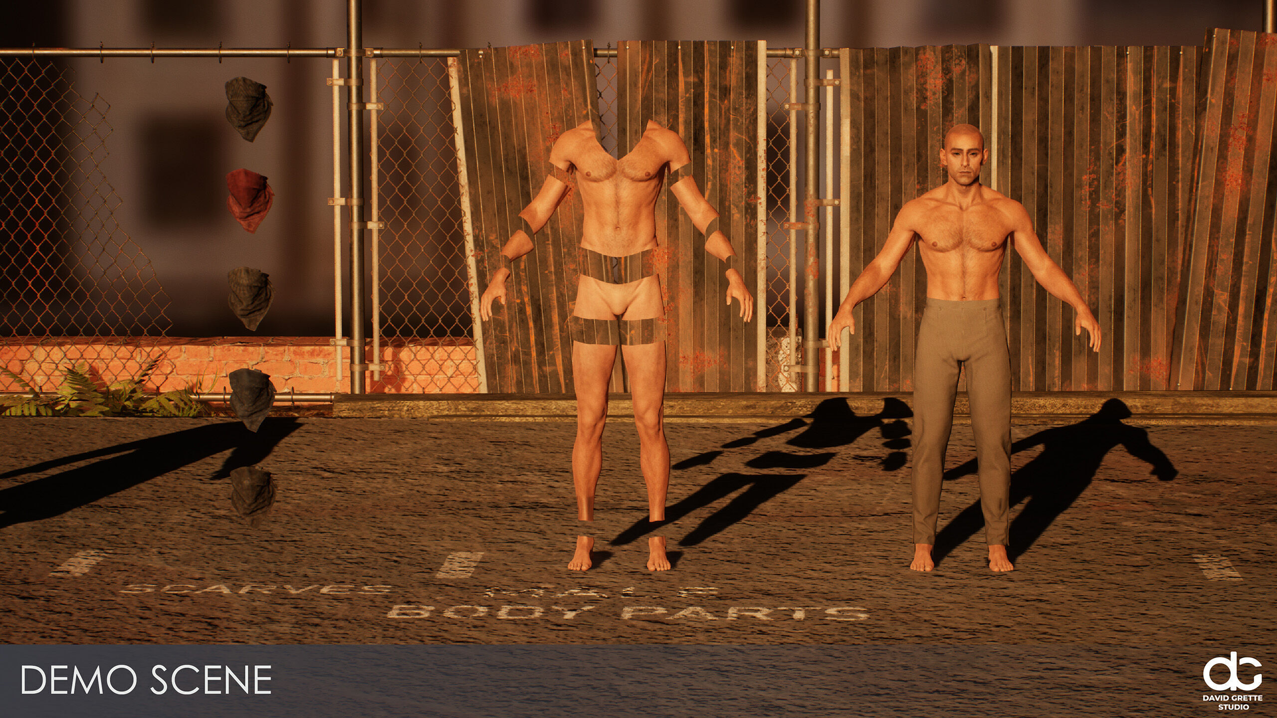 Western Character Harry - Survival Shooter Cowboy Man Low-poly 3D model_23