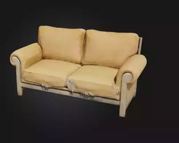 old couch worn out