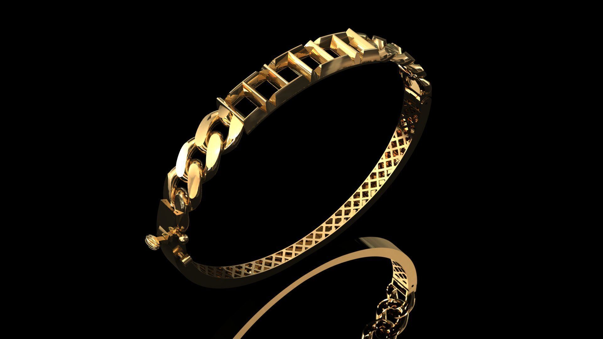 BANGLES GOLD 3D print model_2