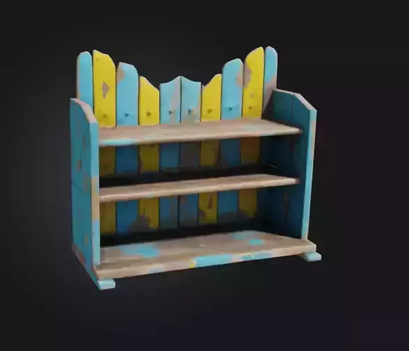 cartoon shelf