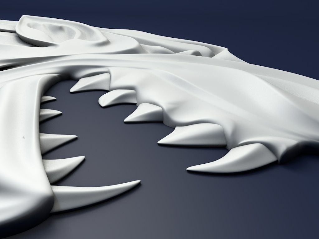 Game of Thrones House Stark Heraldry Low-poly 3D model_4