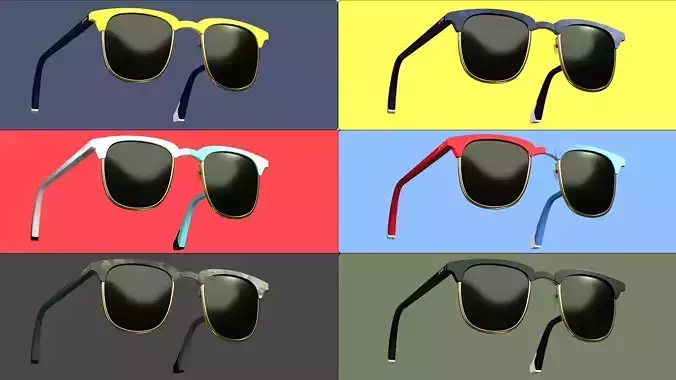 Stylish Smart Sunglasses 3D model