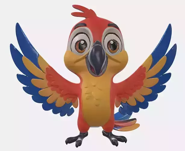 Cartoony Parrot
